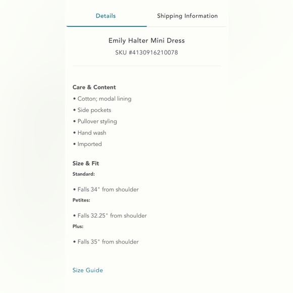 Anthropologie Emily halter mini dress - Picture 3 of 10